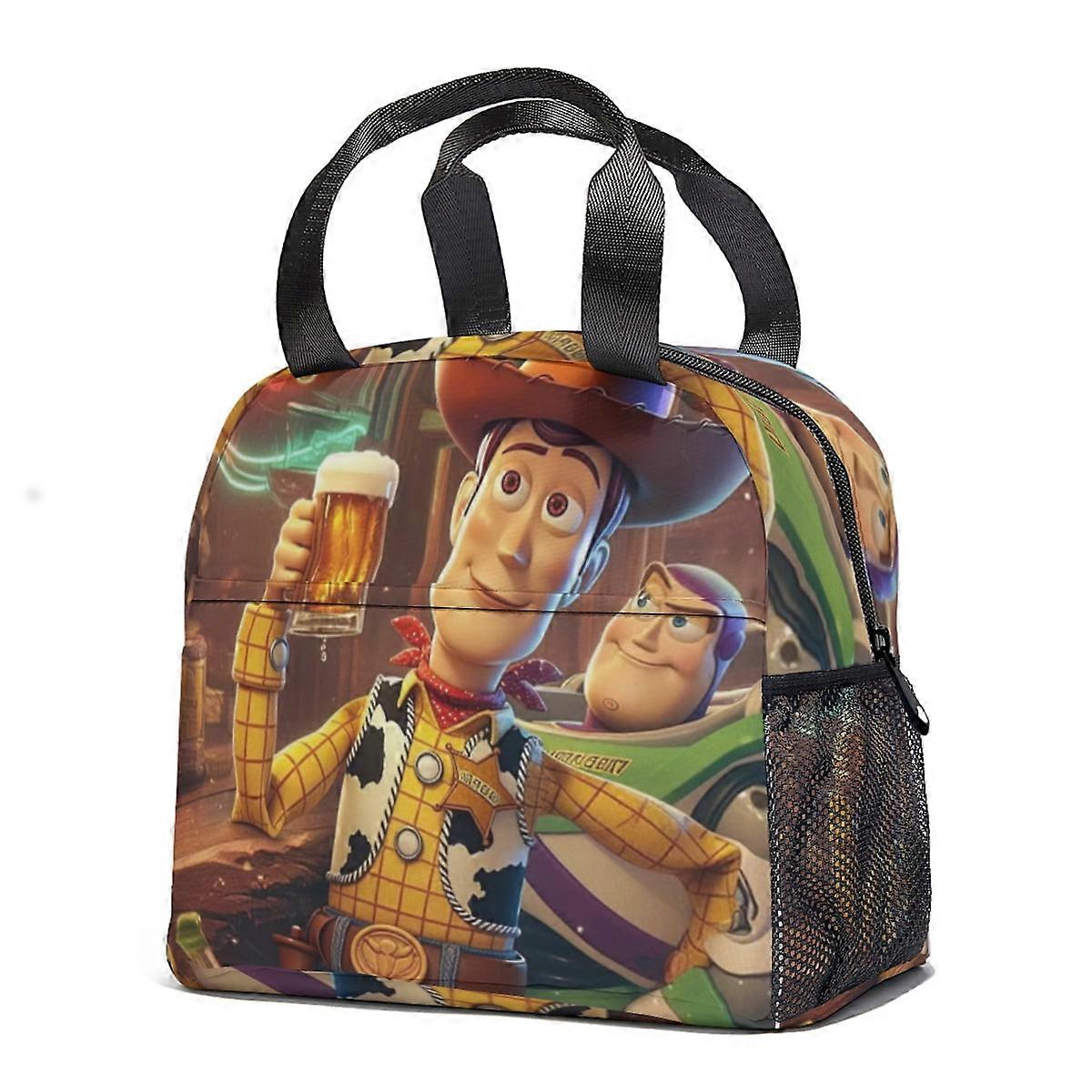 Toy Story Lunch Bag, Reusable Insulated Tote, Leak-Proof & Easy Clean, Bento Box for Office, Outdoor, Hiking - 8.7*9.4*5.5