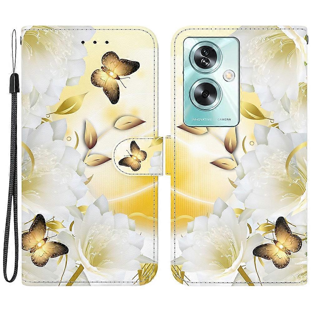 Compatible For Oppo A79 5G / A2 5G Leather Phone Case Pattern Printing Wallet Cover