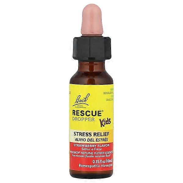 Bach, RescueÃÂÃÂÃÂÃÂÃÂÃÂÃÂÃÂ® Dropper Kids, Stress Relief, For Ages 2 & Up, Strawberry, 0.35 fl oz (10 ml)