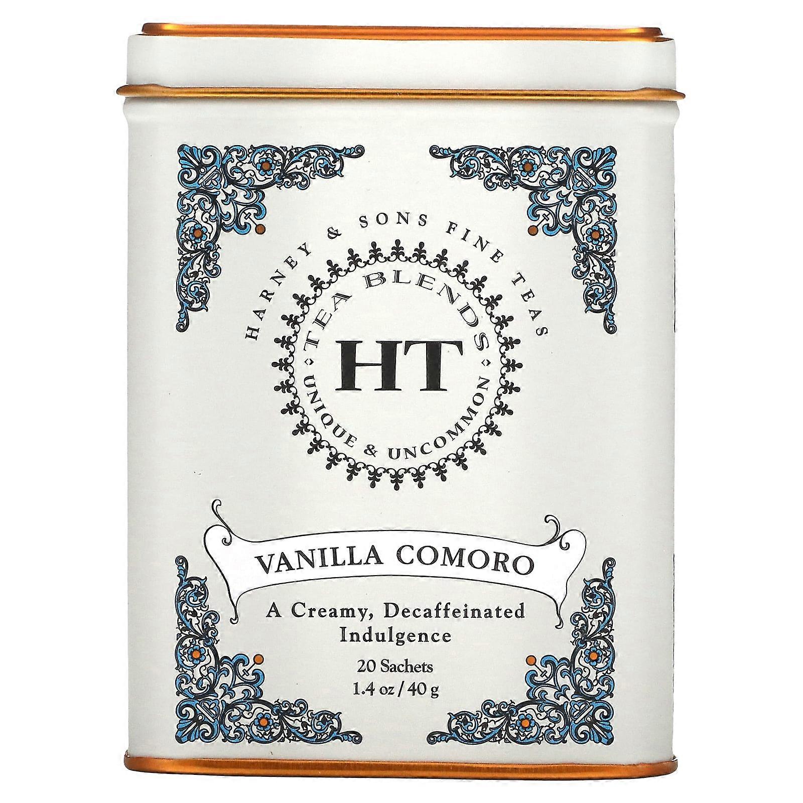 HT Tea Blend, Vanilla Comoro, 20 Tea Sachets, 1.4 oz (40 g)