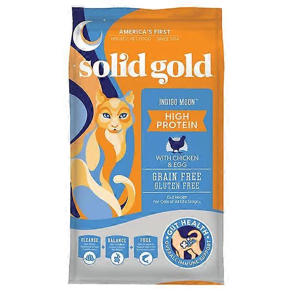 Solid Gold, Indigo MoonÃÂÃÂÃÂÃÂ¢ÃÂÃÂÃÂÃÂÃÂÃÂÃÂÃÂ¢, For Cats, All Stages, With Chicken & Egg, 3 lbs (1.36 kg)