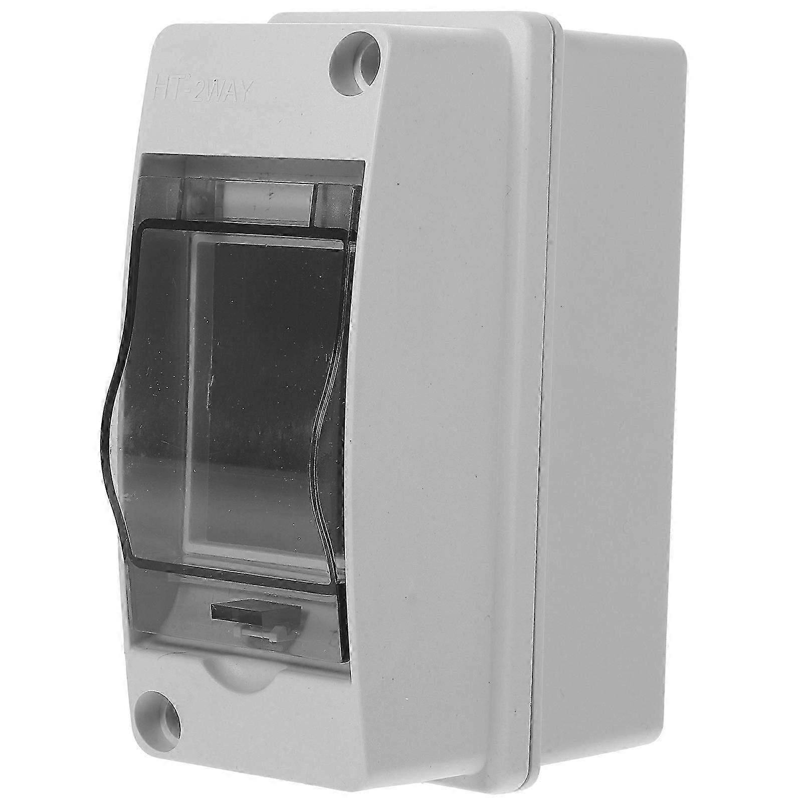 Power Distribution Junction Box 2-way Distribution Protection Box Electrical Box (2 Way)