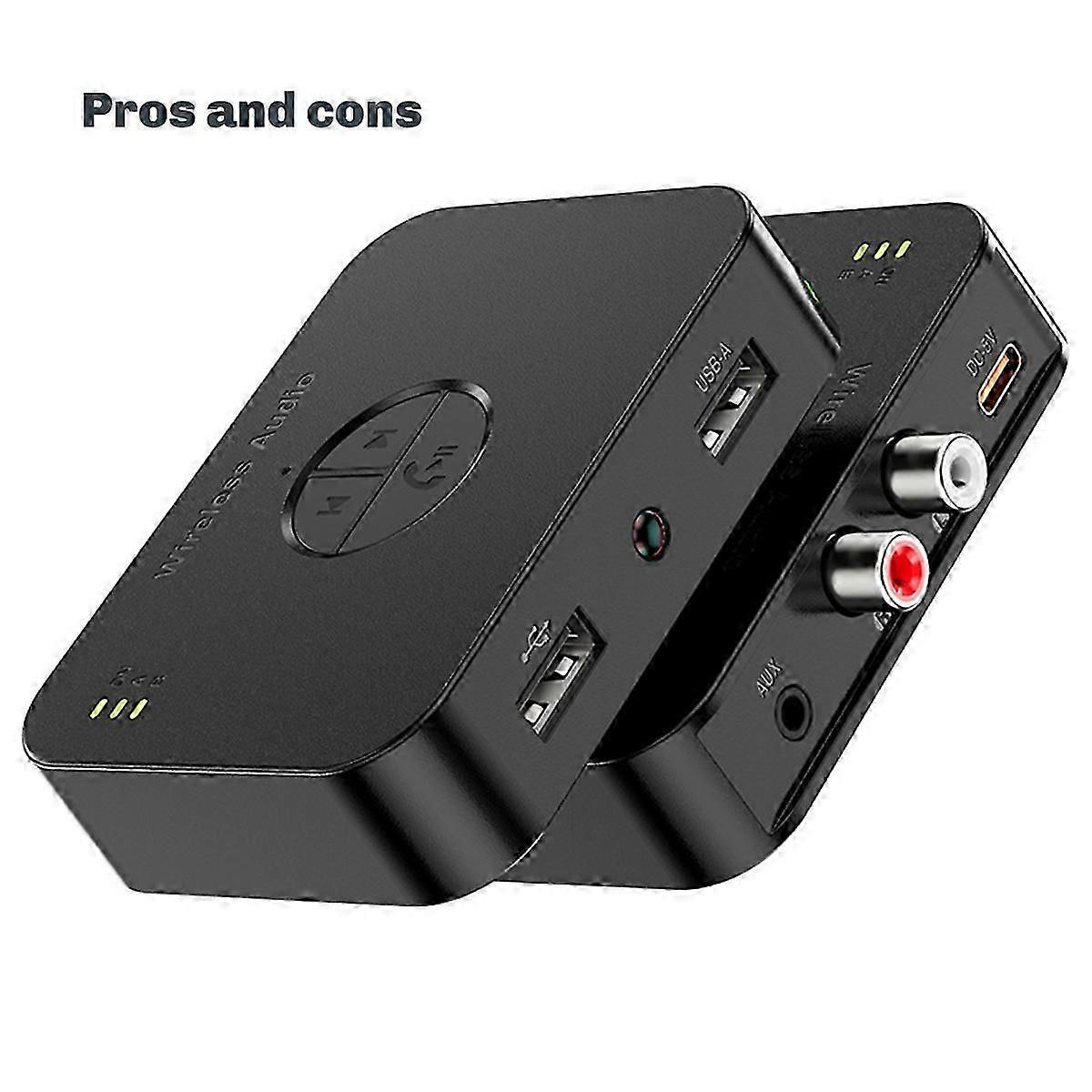 Wireless -Bluetooth5.4 Audio Transmitter Receiver 3.5MM AUX Adapter Hifi Audio Amplifier Universal M