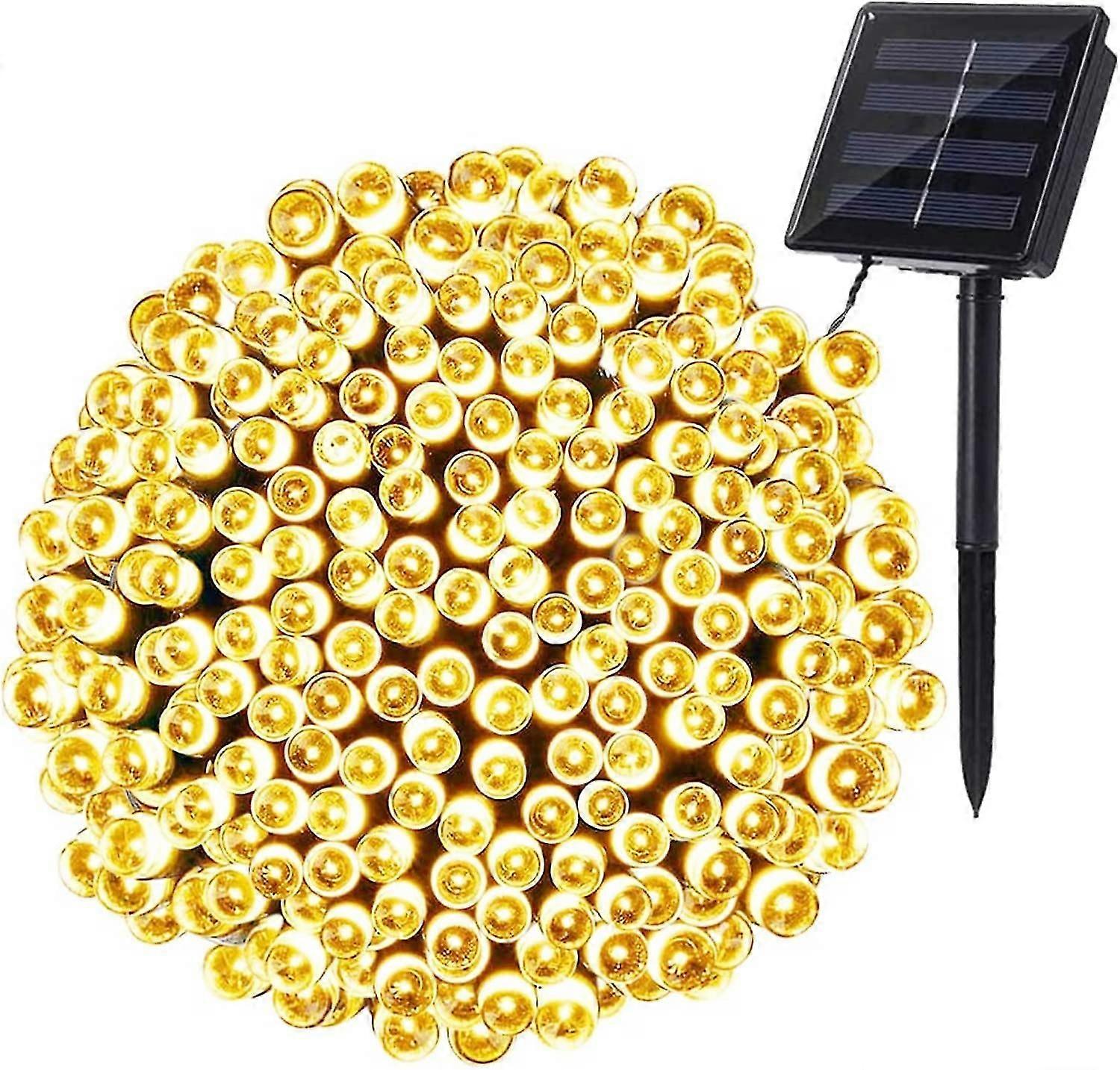 Solar String Lights Outdoor Indoor, 22m 200 Led  (warm White)