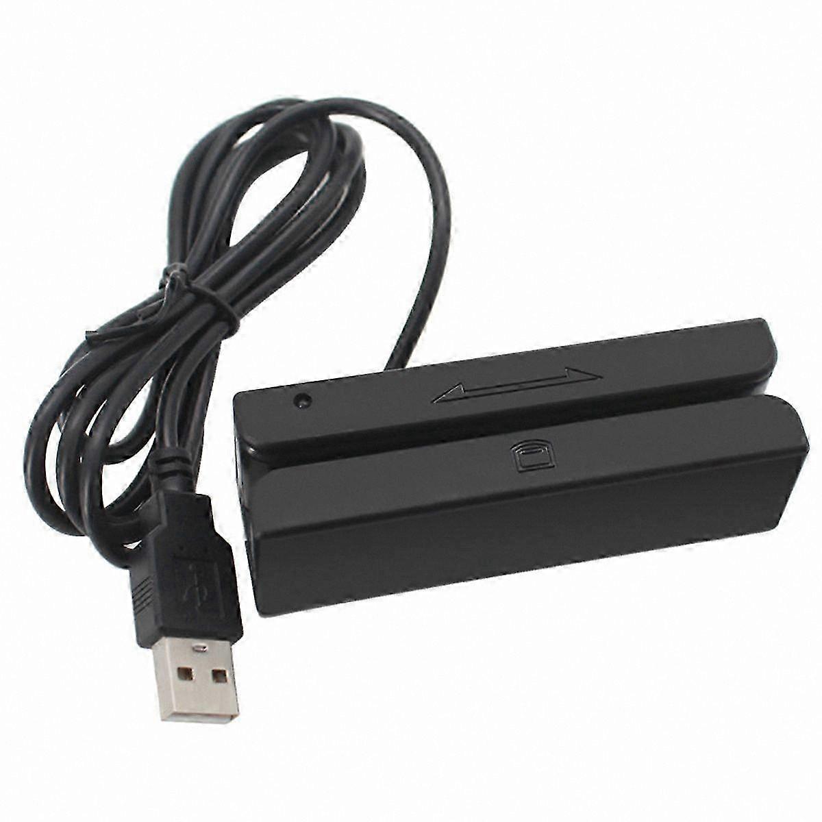 USB Magnetic Card Reader with 3 Tracks Mini Swiper for PC