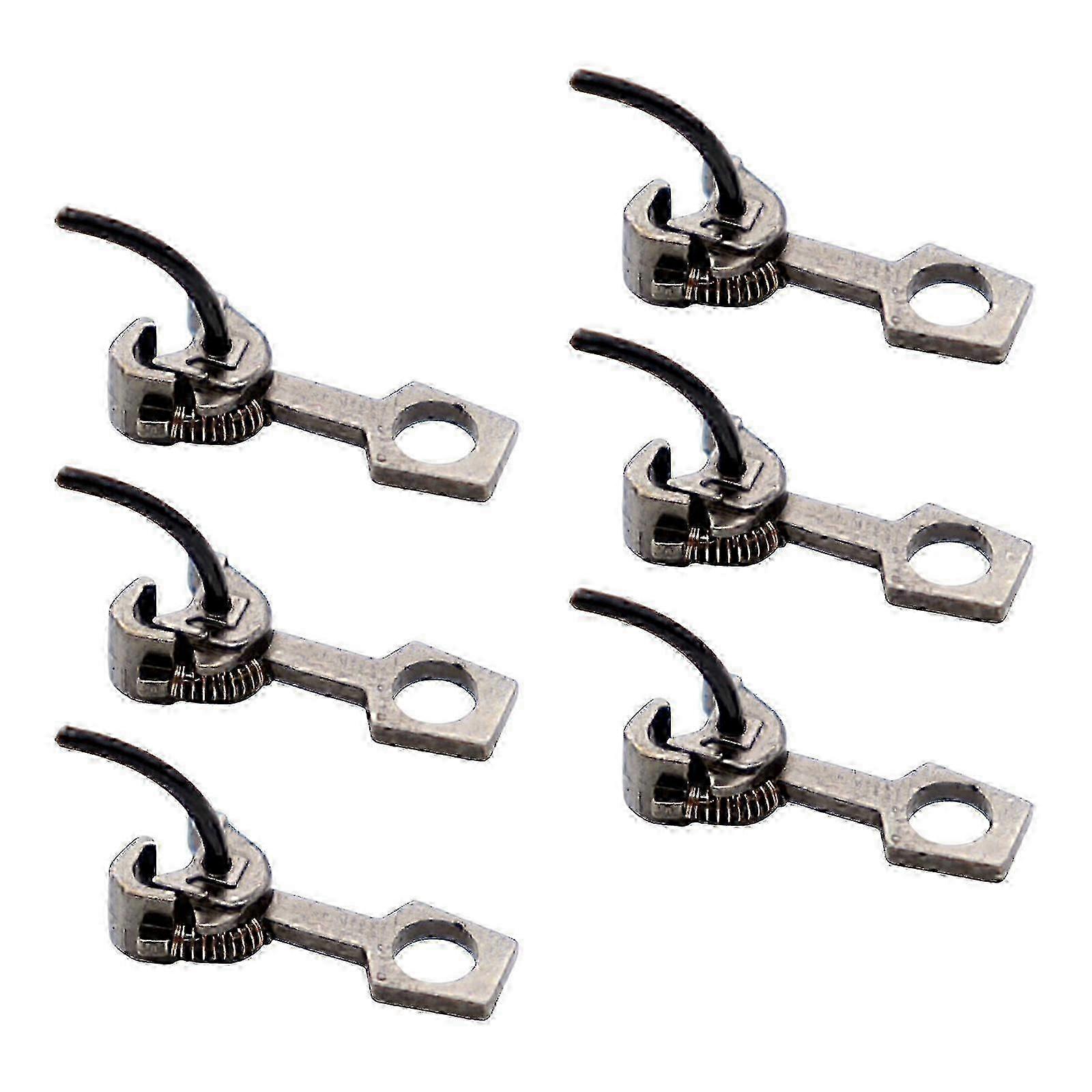 Electric Train Metal Hook Carriage Connection Set for 1/87 Scale Models - 6 Piece Set