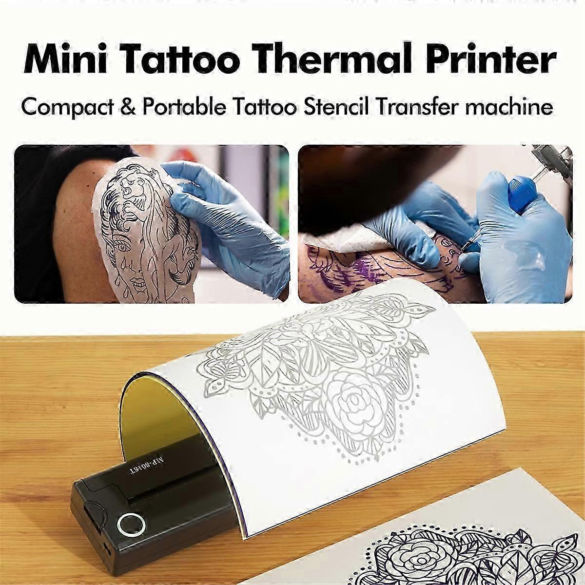 A4 Portable Printer Wireless Thermal Bluetooth Tattoos Printer Mini Thermal Printer A4 Paper Photo Printer
