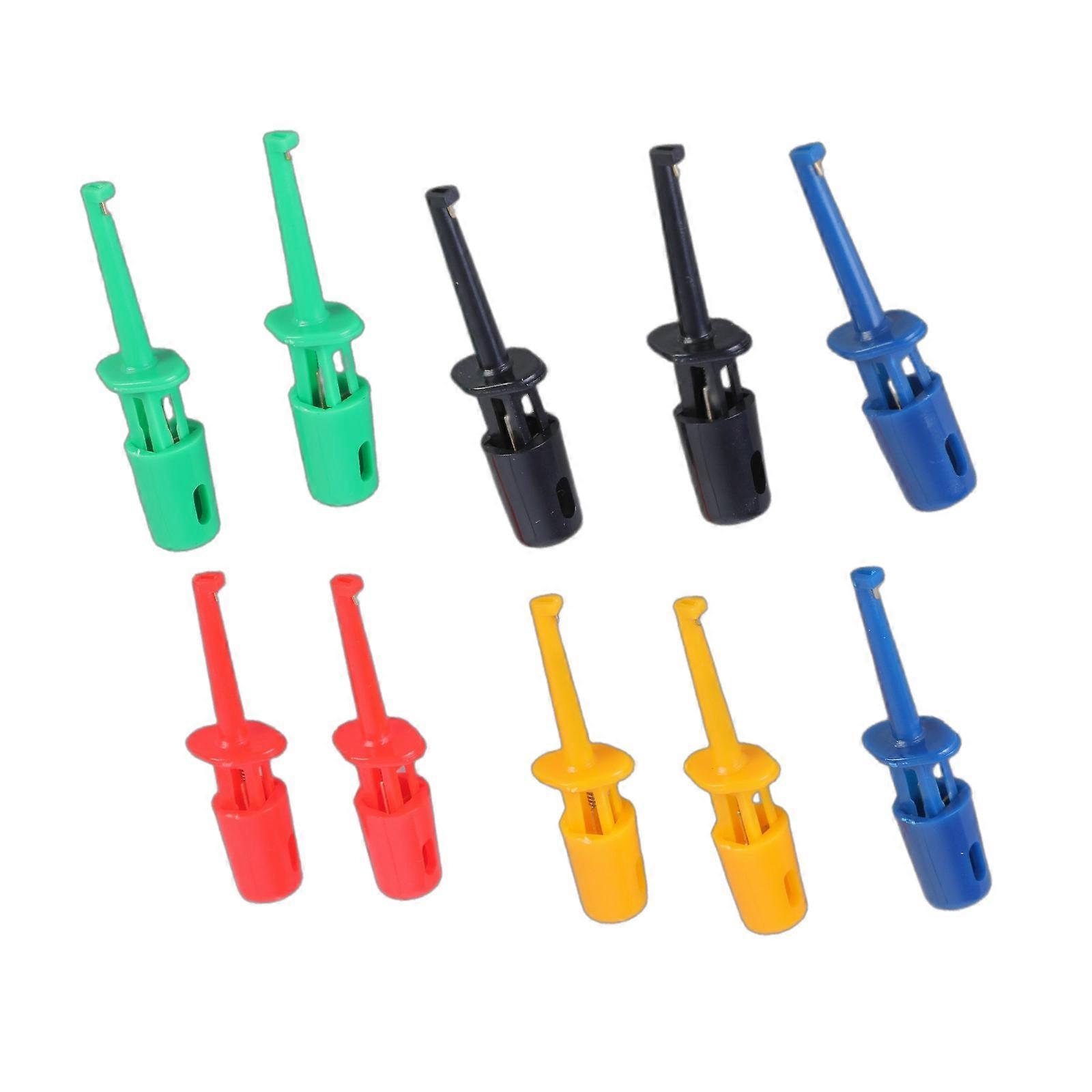 10Pieces Multipurpose Test Hook Designs Portable Accessory Convenient for Laboratory Use and Electronics Enthusiasts Multicolor
