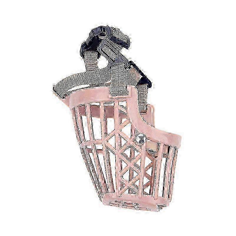 Pet Dog Muzzle with Adjustable Feature: High - Durability, Breathable Plastic for Anti - Barking Secure Mouth Guard - Pet Supplies