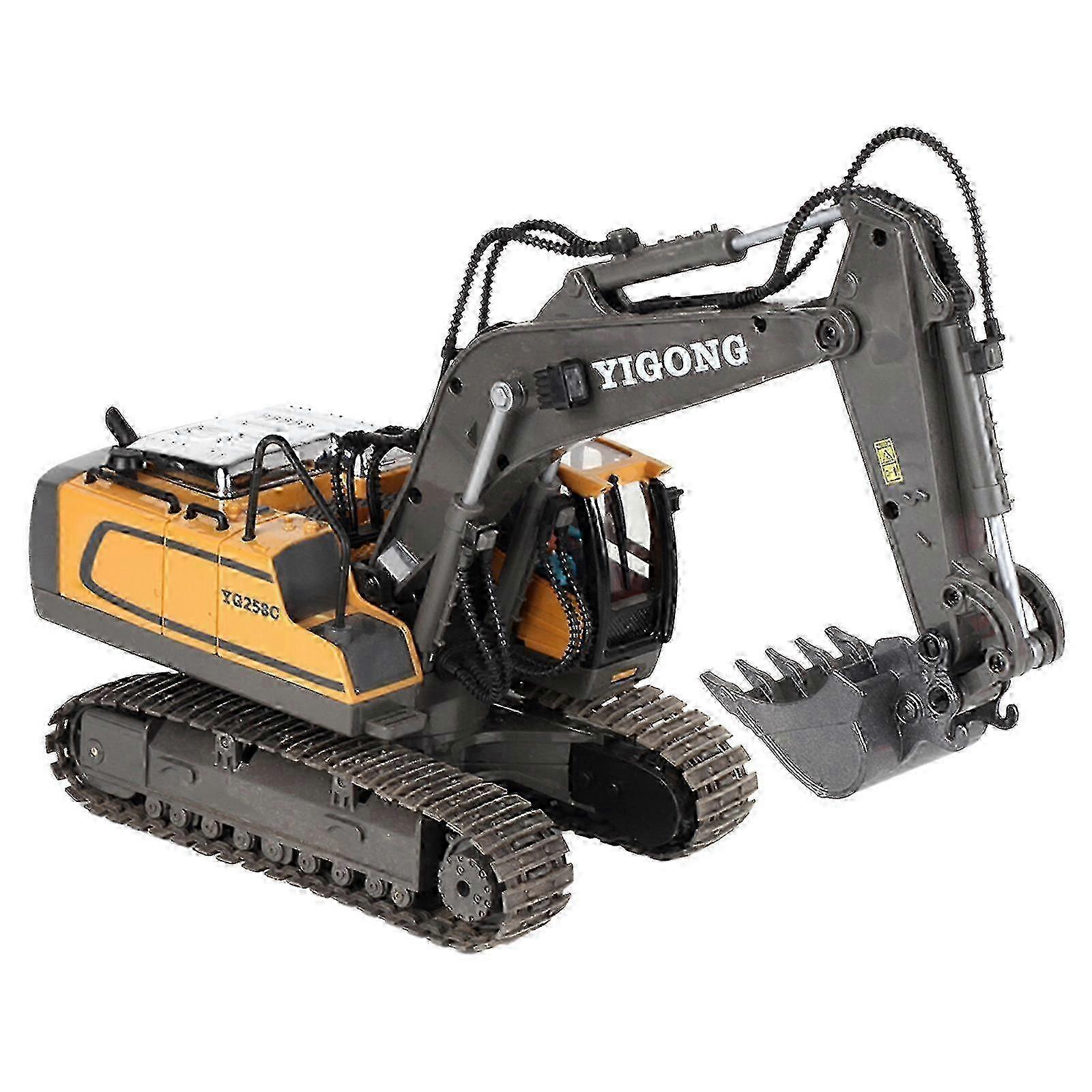 Excavator Toys For Boy Birthday Gift High Tech 11 Channels Durable Realistic Remote Controller