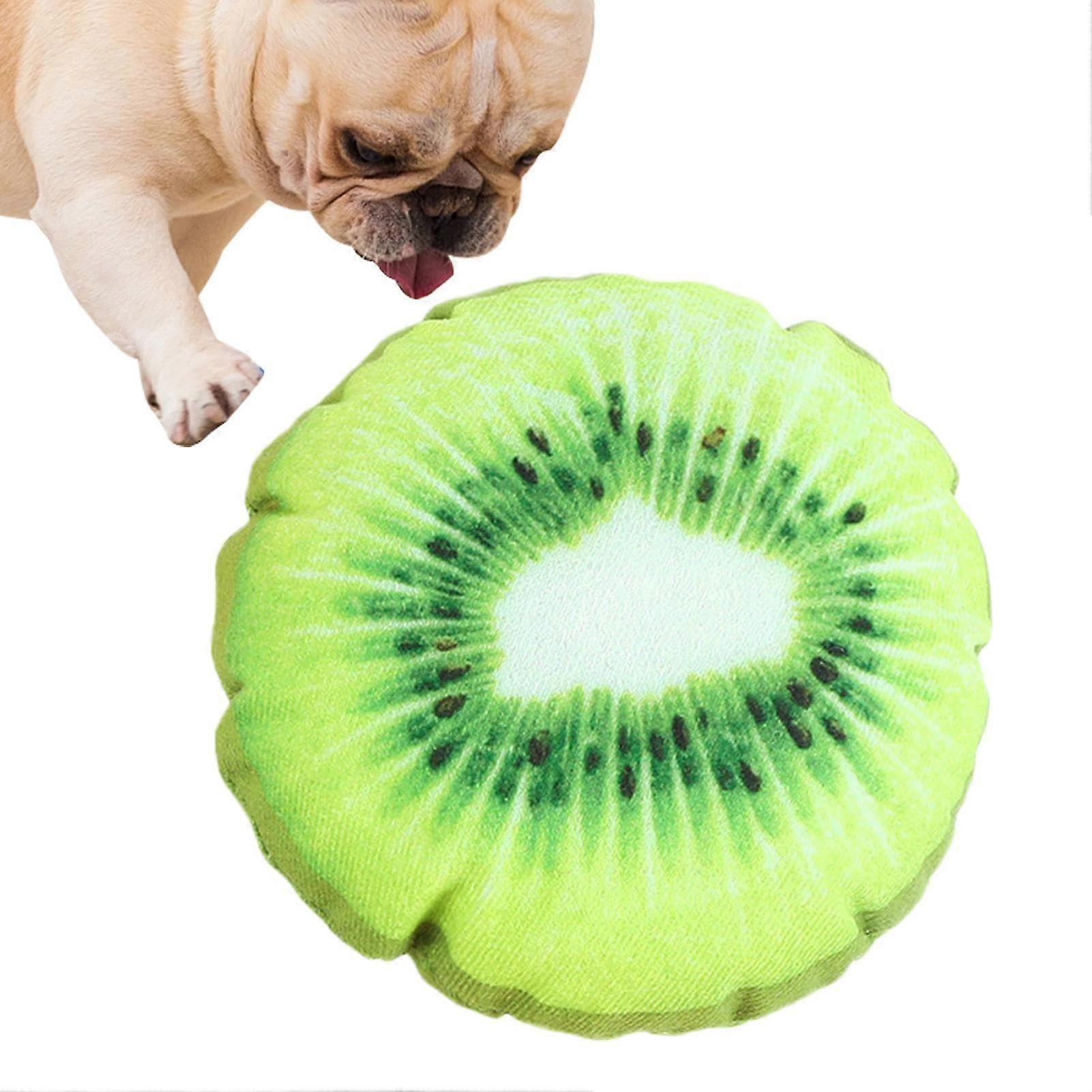 Crinkle Pet Toy Plush Dog Chew Toy Squeaky Colourful BiteResistant Plush For Puppies And Small Dogs Kiwi