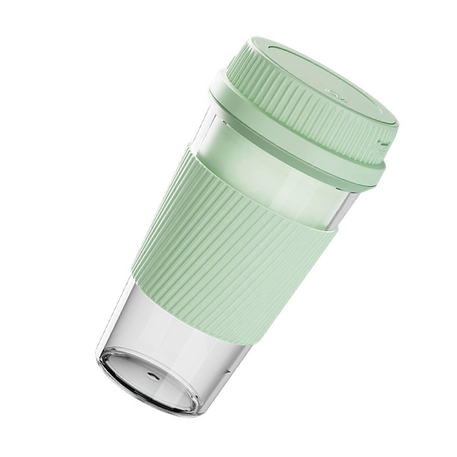 Convenient Cordless Juicer Cup with 300ml Capacity Portable Rechargeable Wireless Juice Blender for Student Use  Green