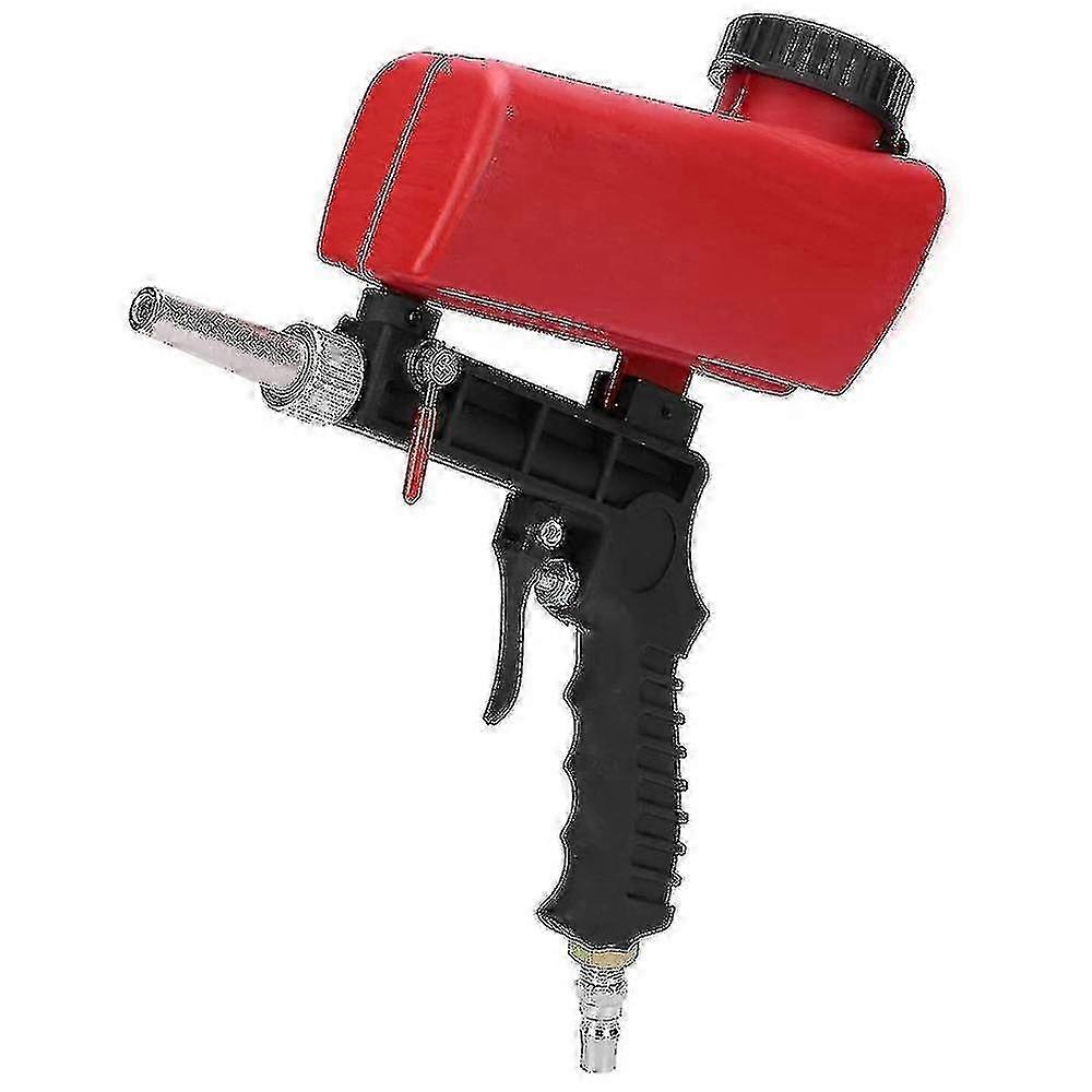 90psi Adjustable Pneumatic Sandblasting Gun Set Portable Home Sandblasting Machine Gravity Handheld Gun Set Rust Removal Device SZRH