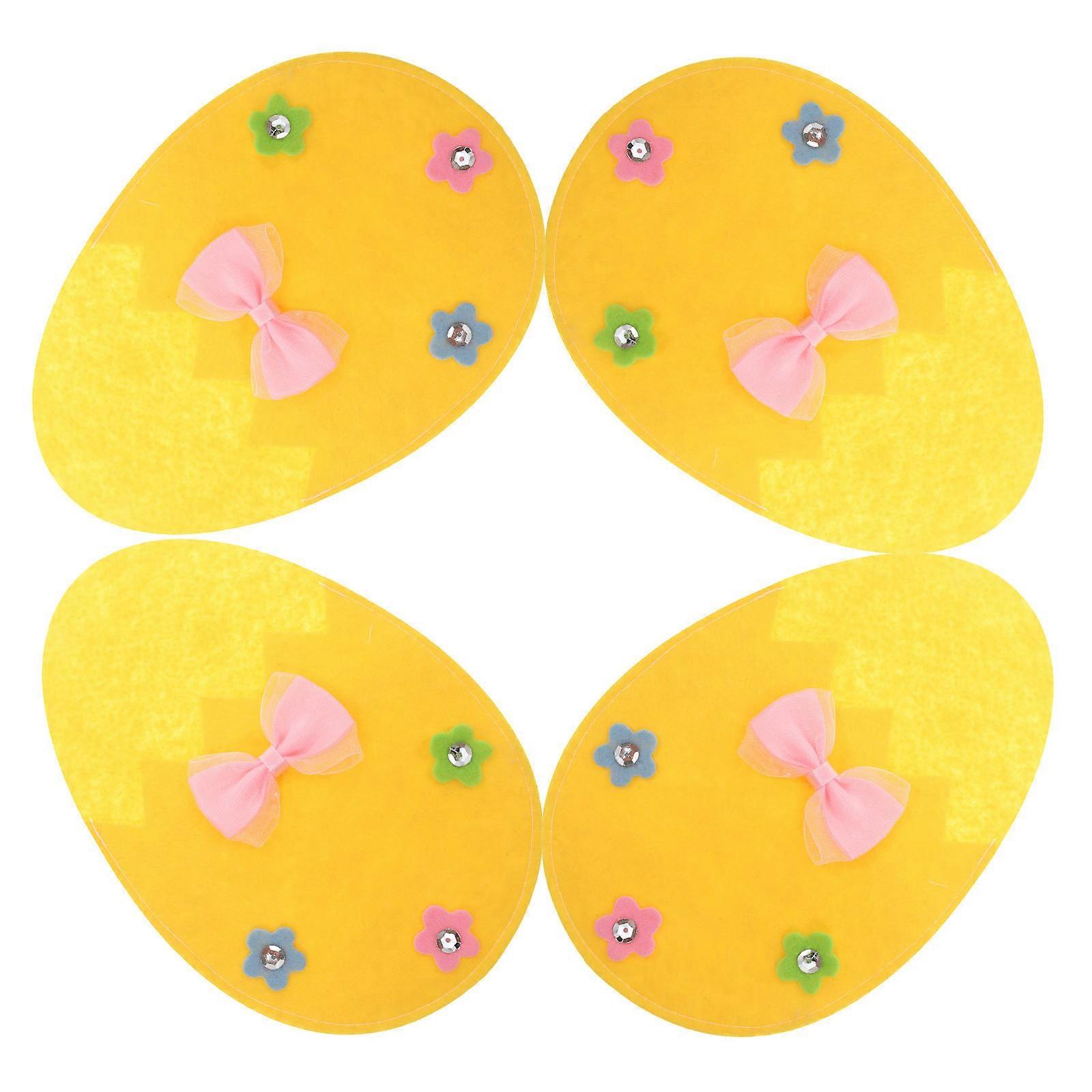 Felt Easter Egg Cutlery Bags for Kitchen Cutlery Holder 4Pcs