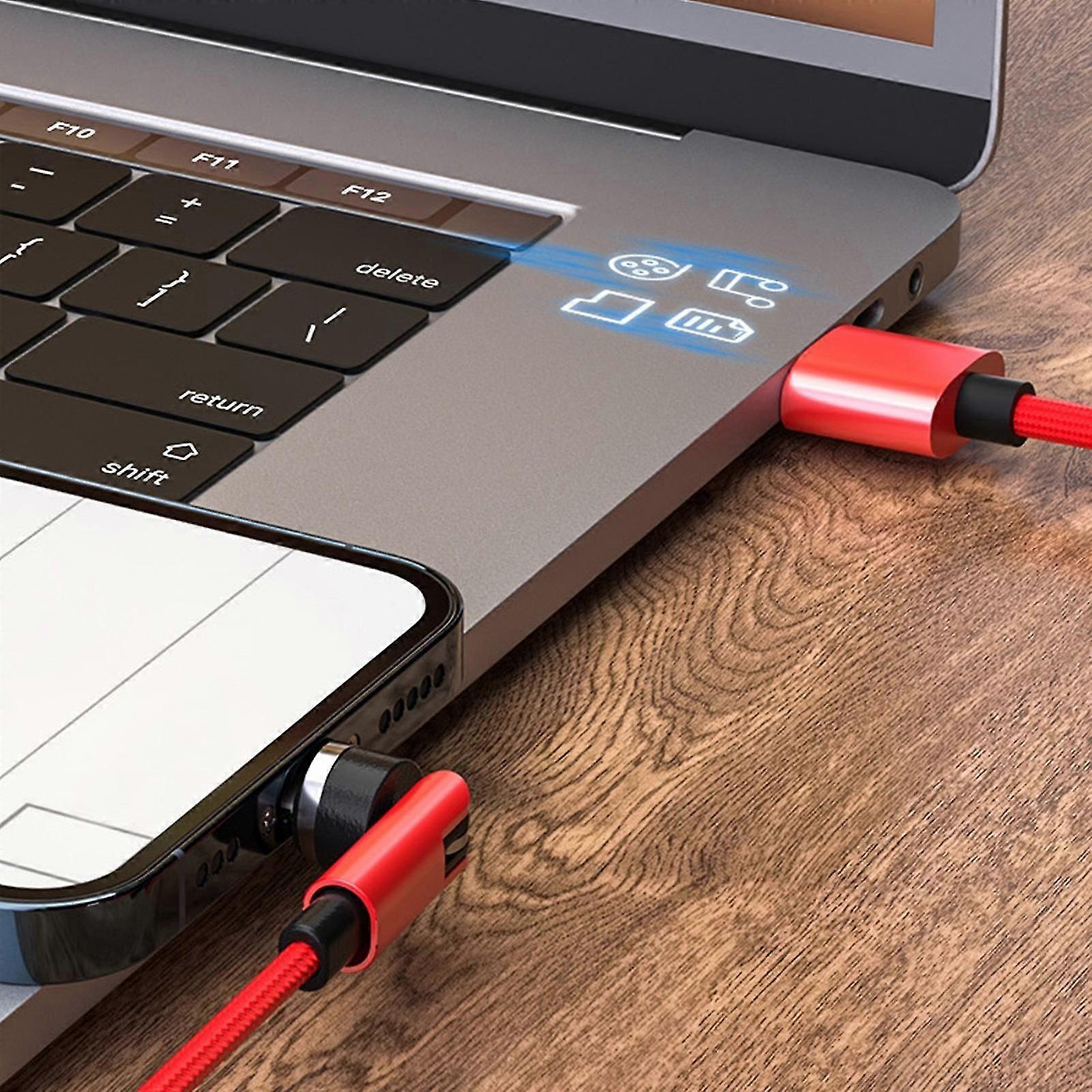 Magnetic Data Cable Usb Adapter Type-c Connector Support Usb Charge Compatible With Mobile Phone Laptops Tablets