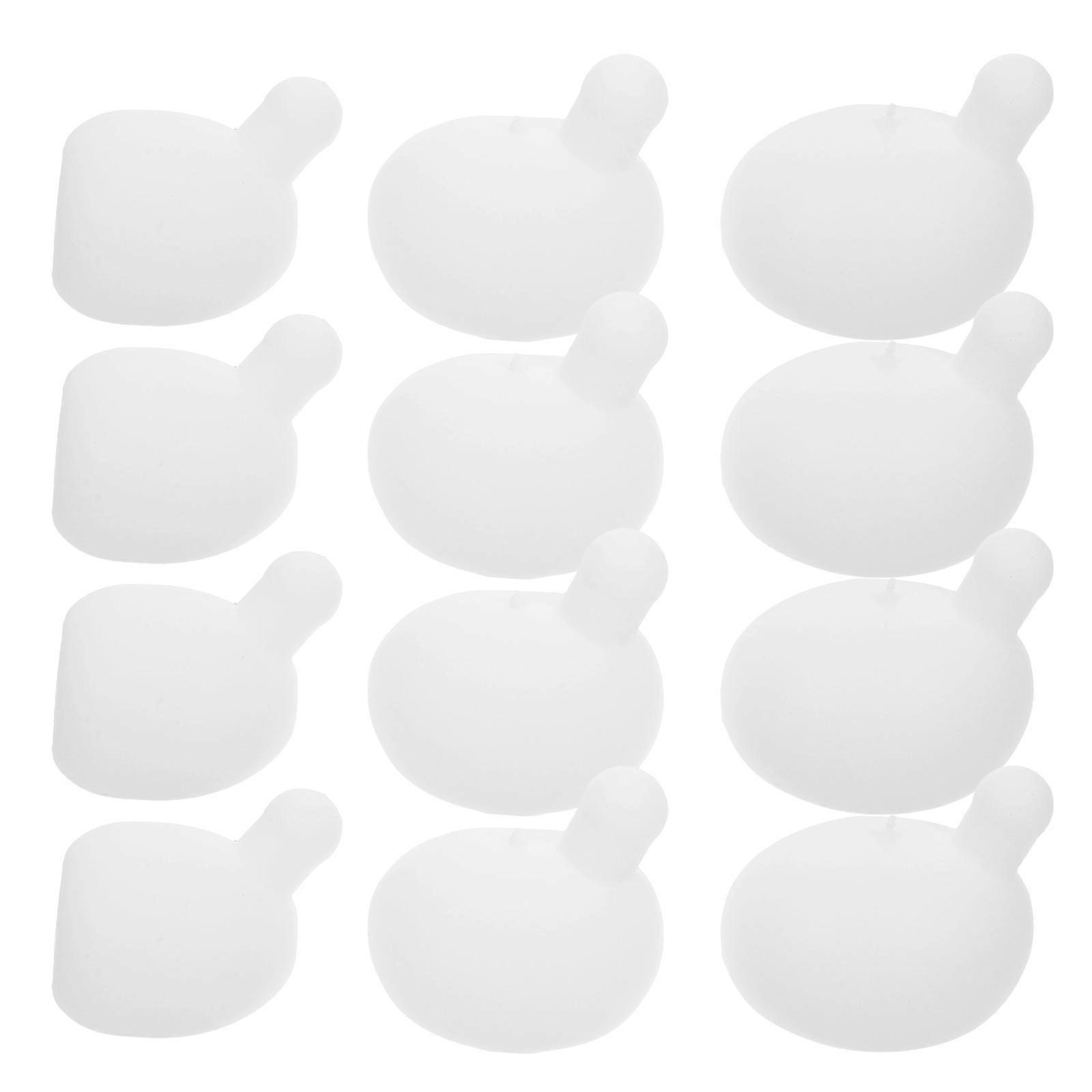 Silicone Bubble Insert Squeeze Ball for Indoor Play Durable White Material 12Pcs