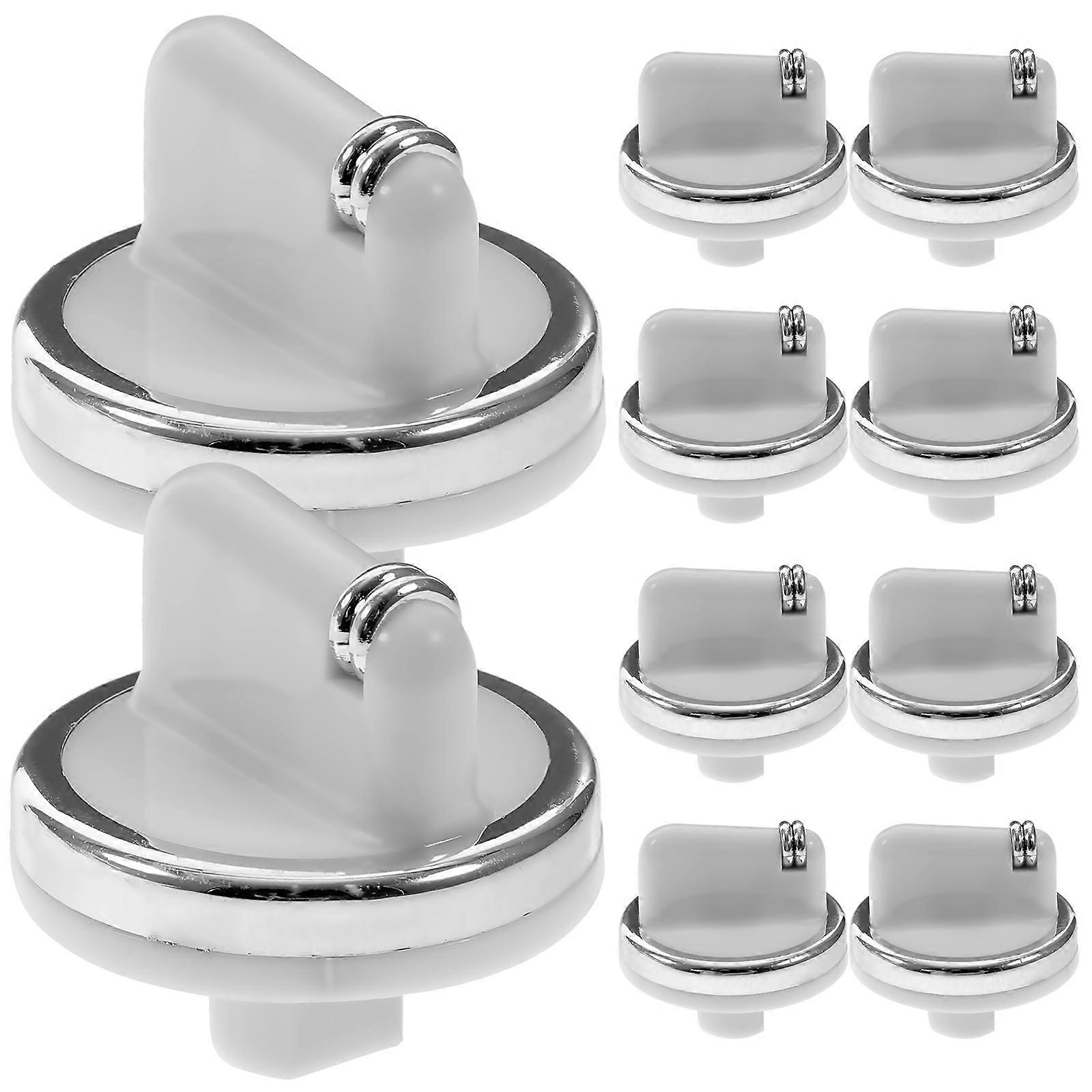 Eease Gas Stove Knobs 10pcs Replacement Dial Knobs Plastic Burner Control Cooktop