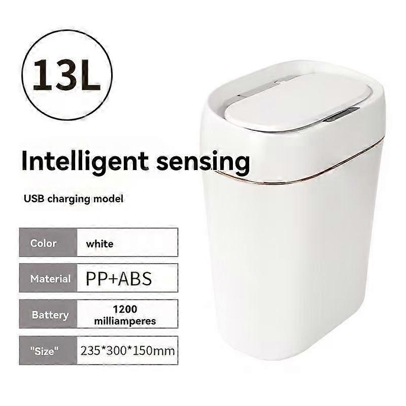 Trash Can 13L Compact High-End Luxury for Home and Office Use