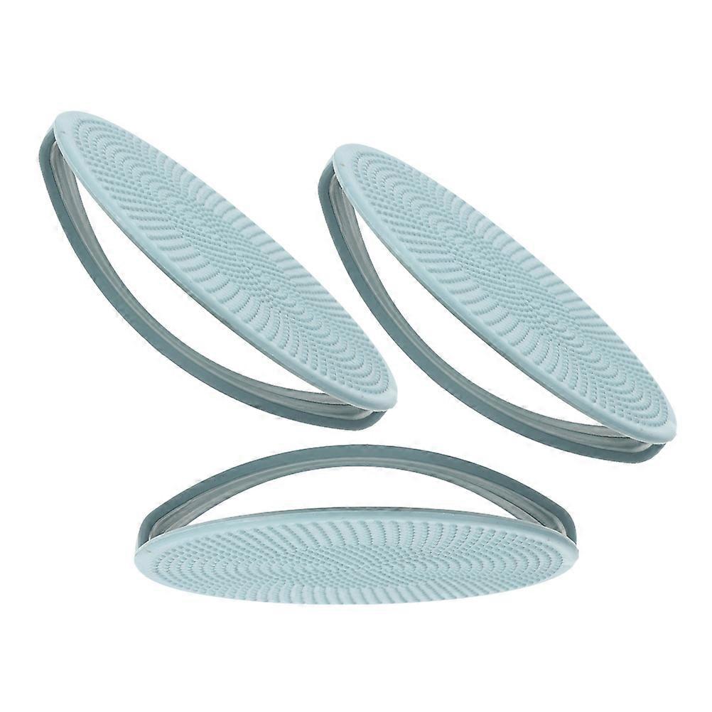 Craft Tool Printmaking Ink Plates For Beginners Classroom Use With Round Shape In Sky-Blue Color 3Pcs