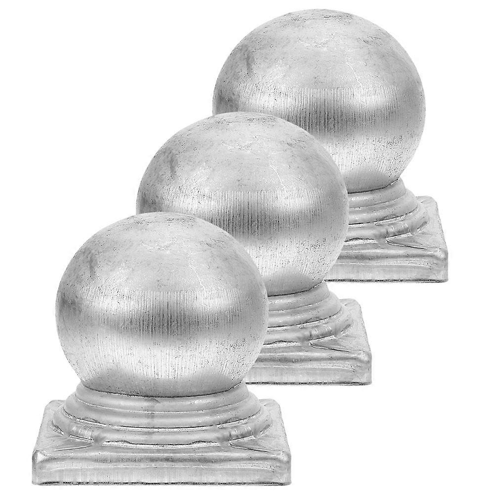 Raindrops 3pcs Fence Post Finials Cap Protector Cover Iron Post Caps