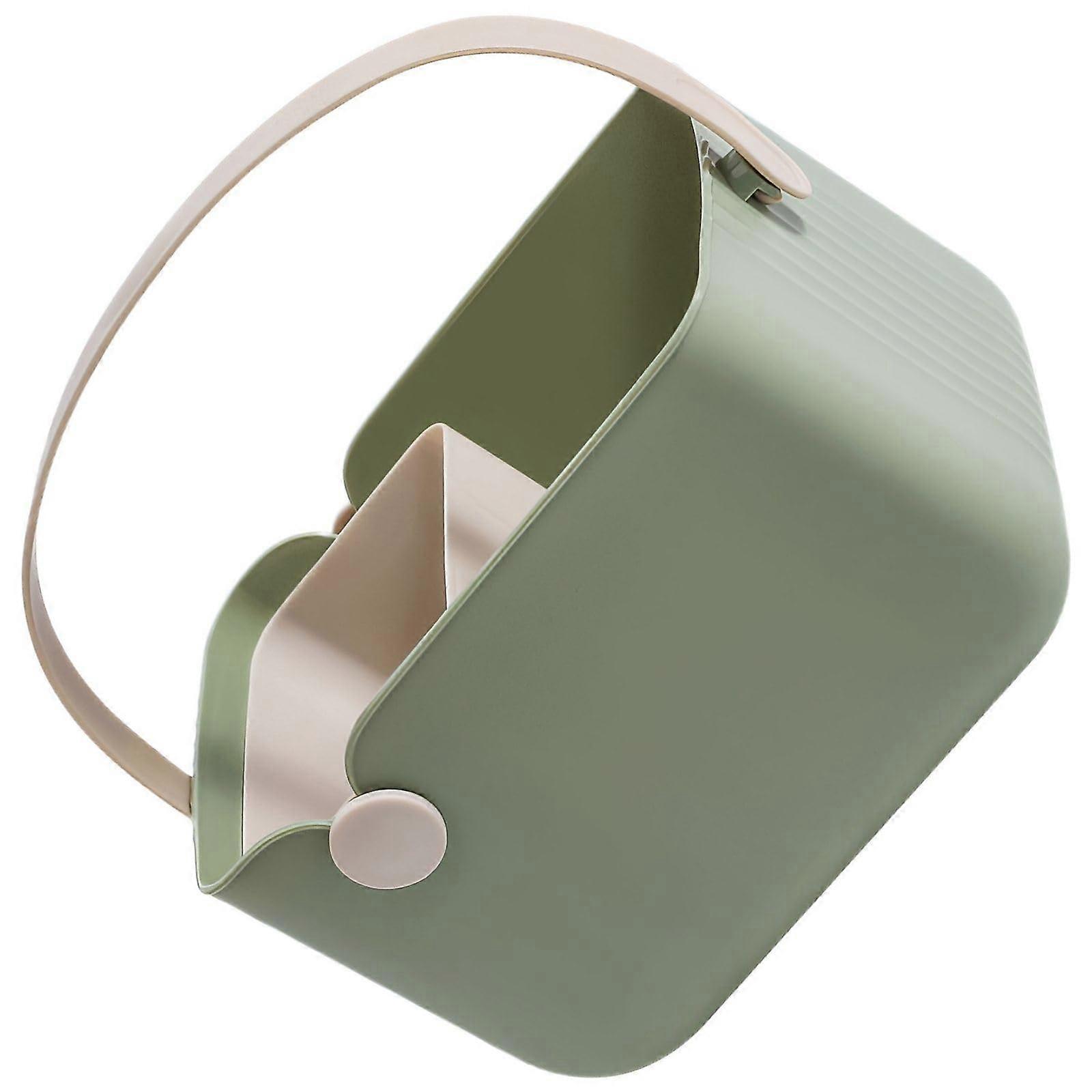 Bathroom Storage Basket with Fast Drainage, DualTone Design and Ergonomic Handle for Shower and Travel