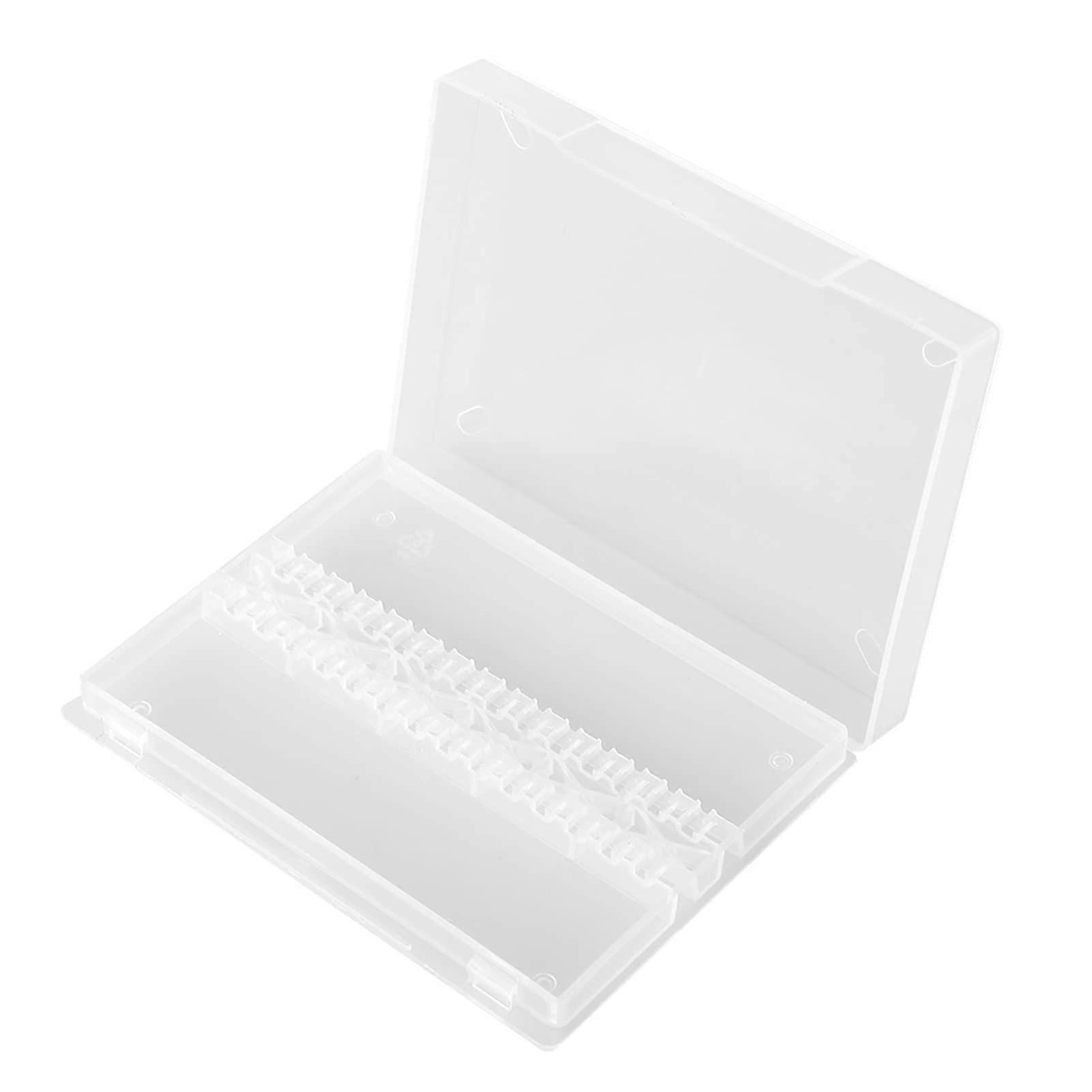 Nail Drill Bit Holder Organizer with 14 Hole Storage Box for Manicure Tools Secure Easy Access