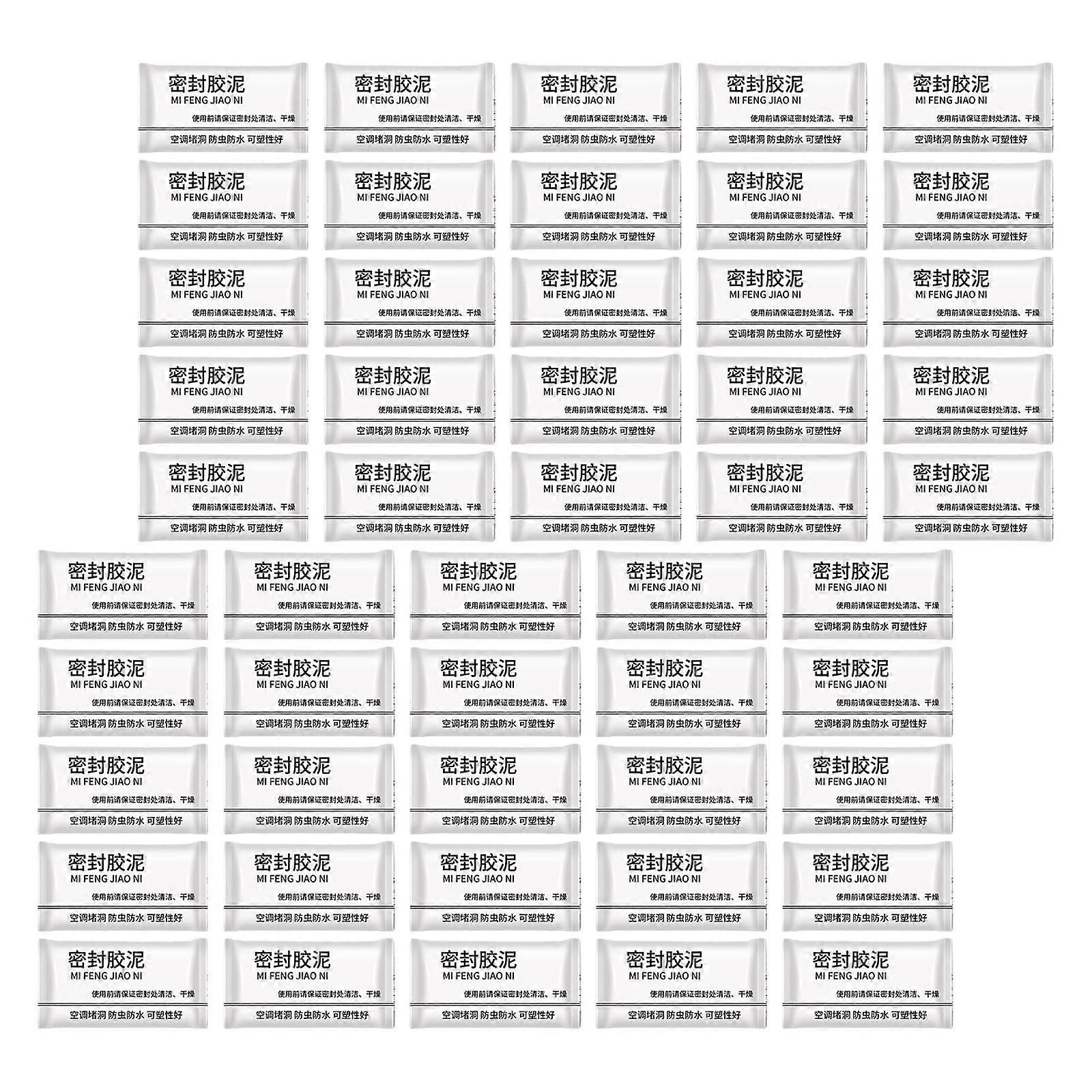 50pack Versatiles Adhesive Material for Multiple Applications Including Vents Plumbing and Structural Gaps Multicolor