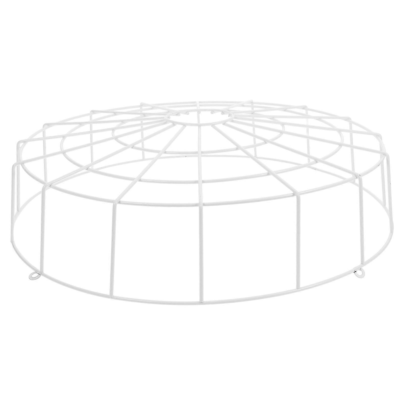 Emergency Light Wire Guard White Iron Cover for Protection 1Set