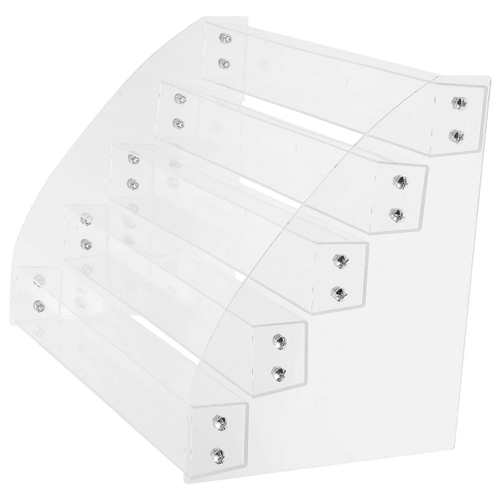 Acrylic Display Rack Card Holder for Desktop Use with Five Layers