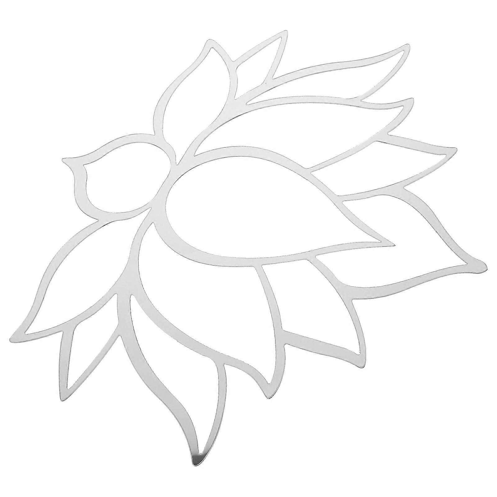 Acrylic Wall Mirror Lotus for Home Decor with Unique Design