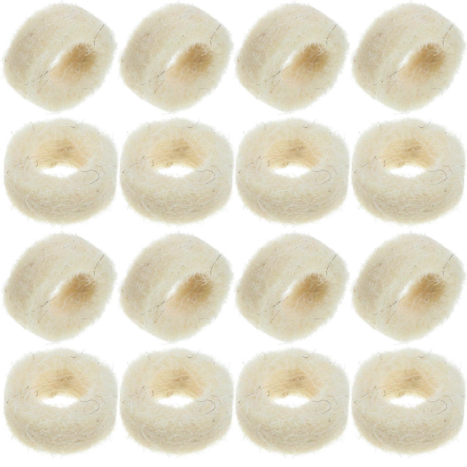 Wool Felt Washers for Mechanical Replacement Felt Washer 200Pcs Beige