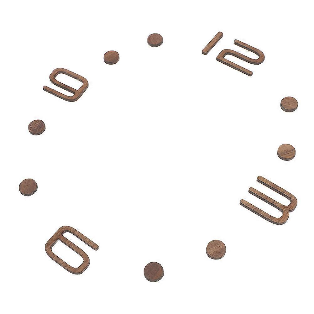 Clock Numbers Wood Numerals for DIY Wall Clock Kit 1Set Easy Assembly