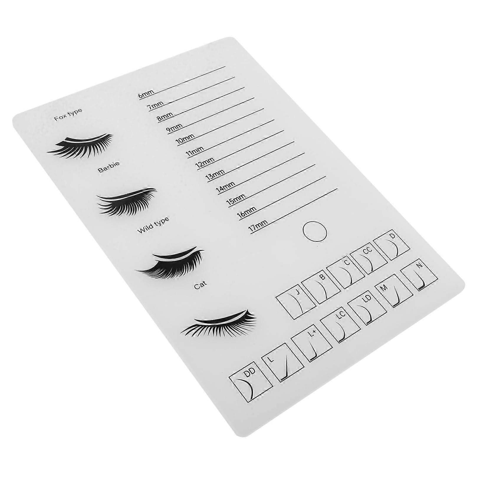 Eyelash Extension Tray Acrylic Lash Pallet Organizer with Fast Lash Picking and Easy Clean Surface