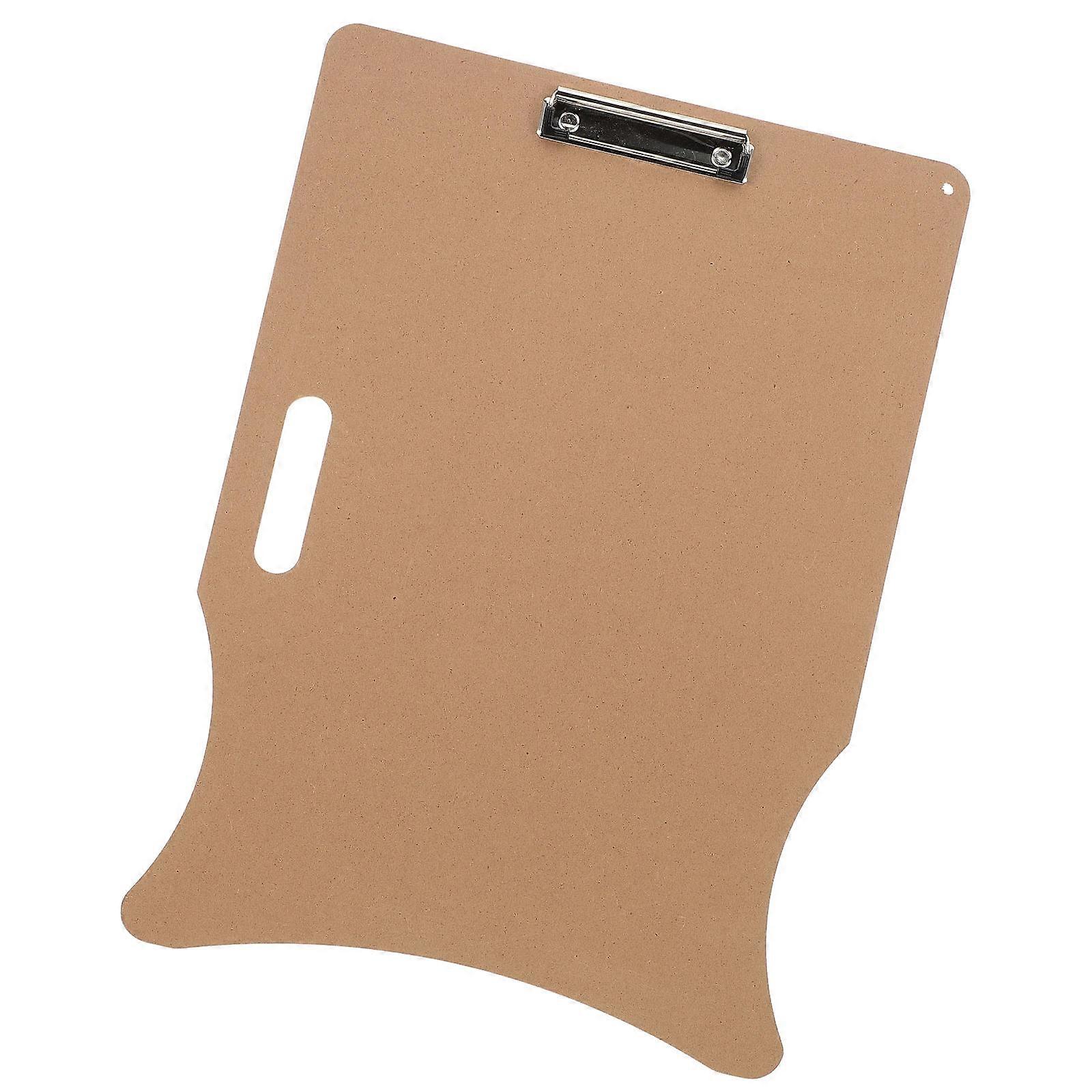 Handheld Wooden Sketch Board with Clip for Writing Use Drawing Board 6K