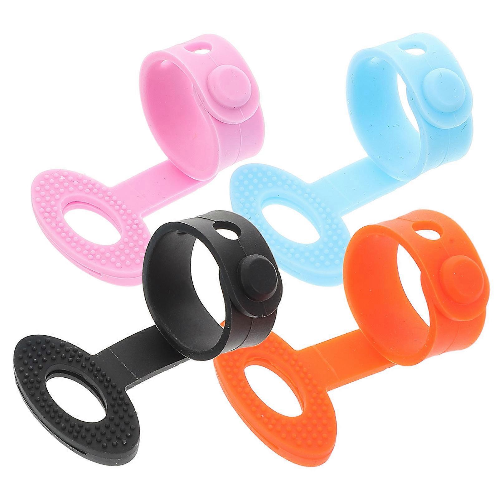 Assorted Color Silicone Guitar Finger Protectors for Beginners 8Pcs Pack