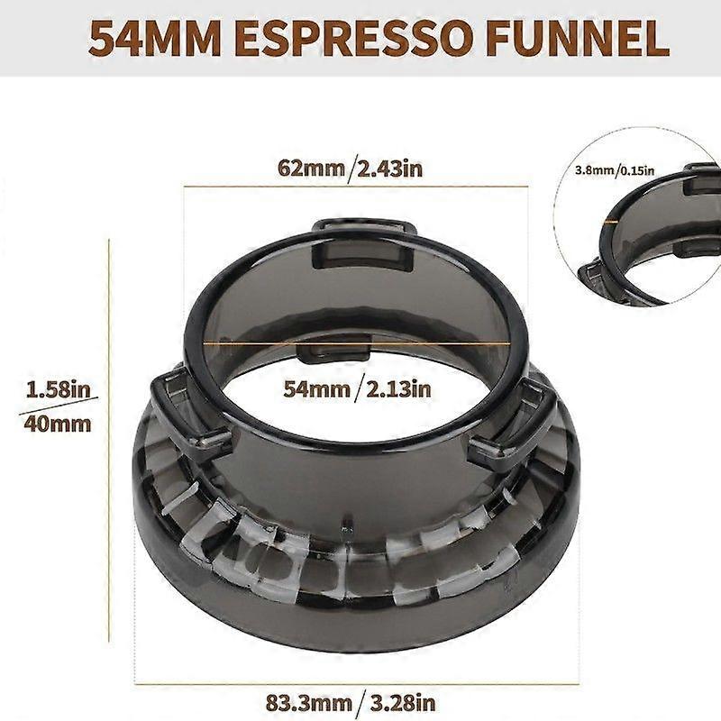 54mm Dosing Funnel, Espresso Dosing Funnel for & Bambino Espresso Machines, Portafilter Funnel