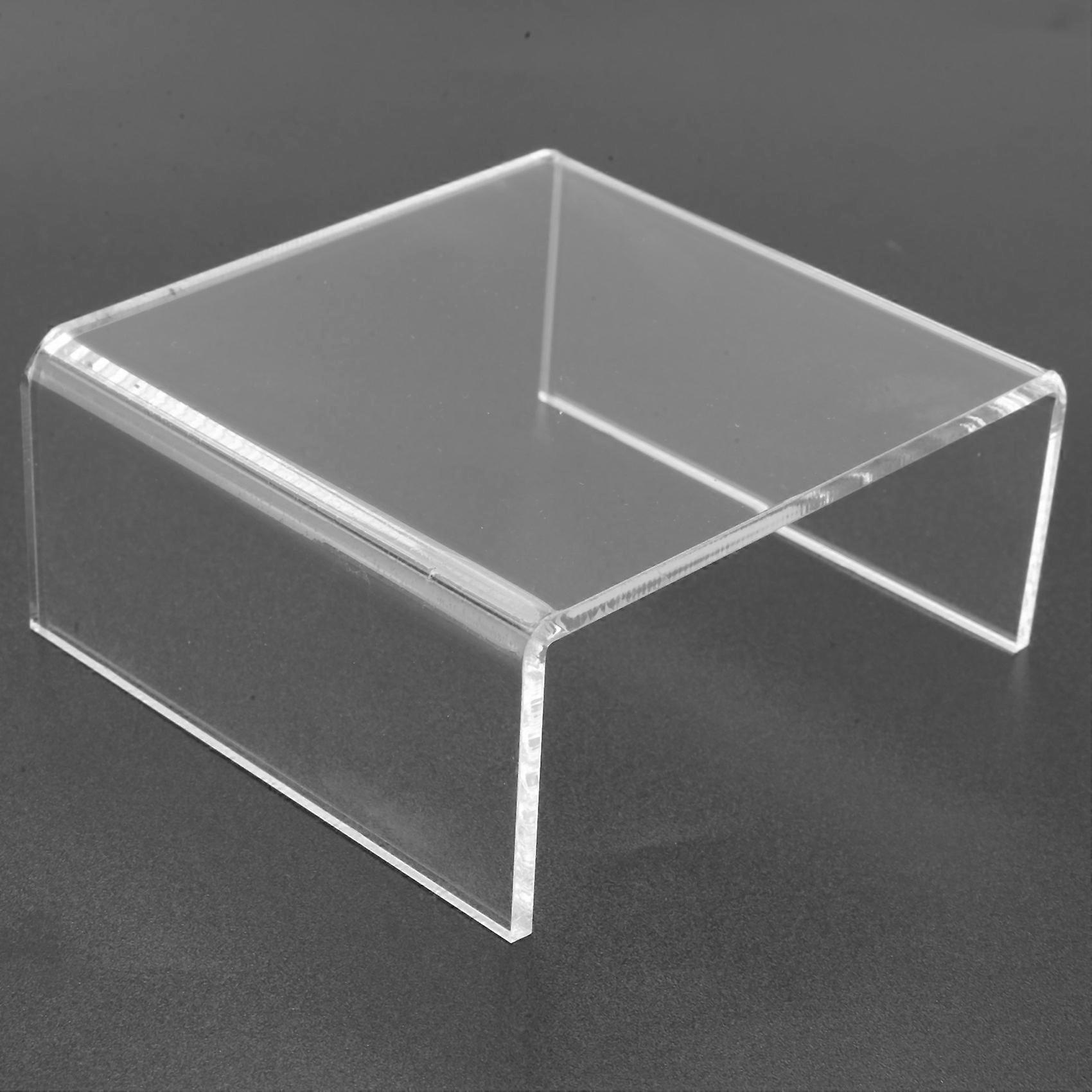 Acrylic Display Risers, Clear Rectangle Stands Shelf for Display 24Pcs
