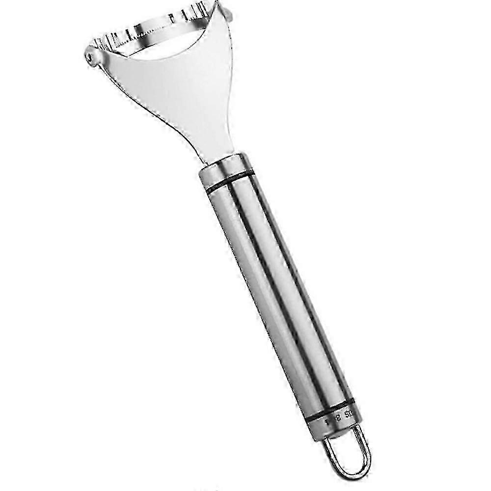Effortless Corn Peeling with Stainless Steel Gadget
