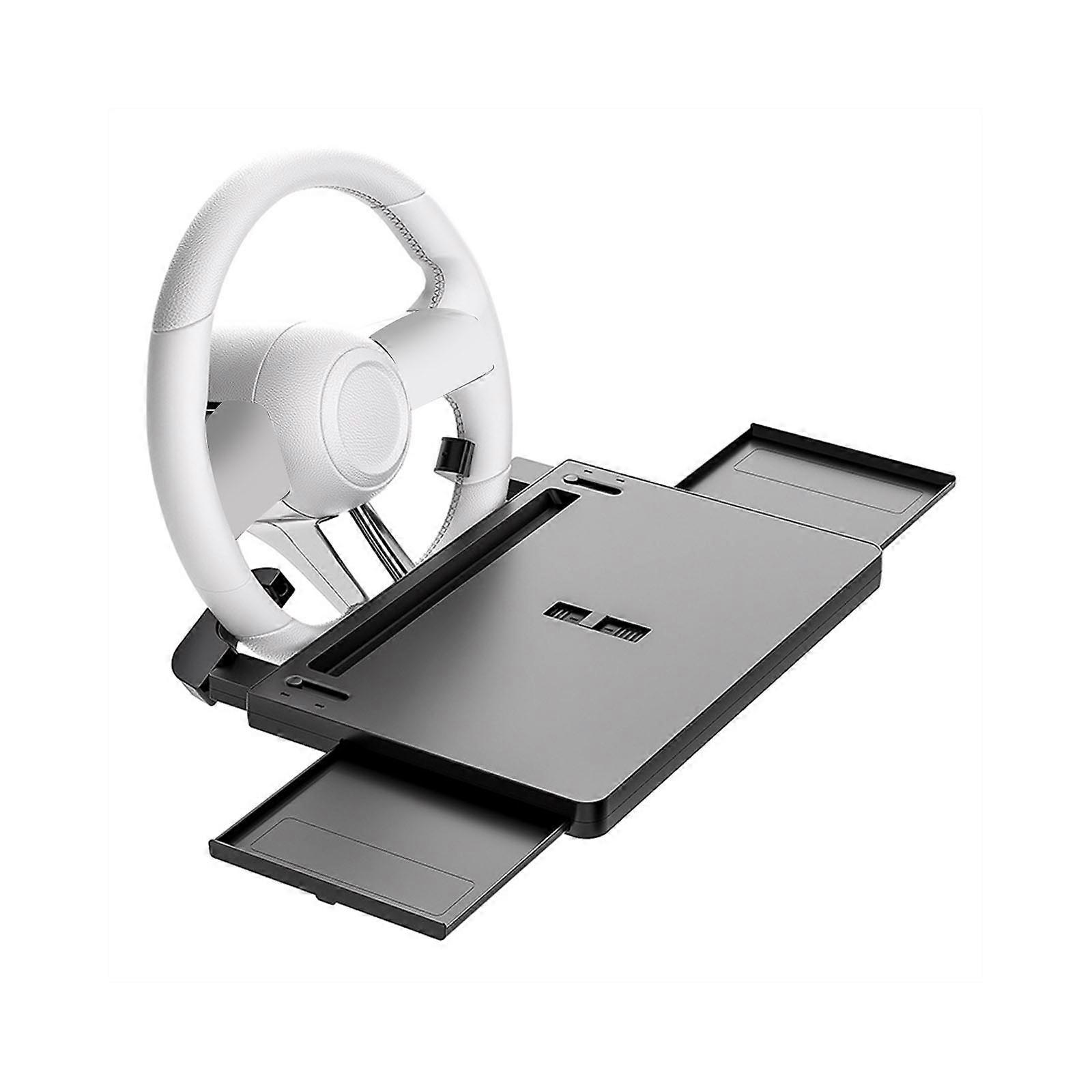 Multifunctional Adjustable Steering Wheel Desk Table Vehicle Foldable Quick Setups ABS Build Dining Computing Lightweight Multicolor