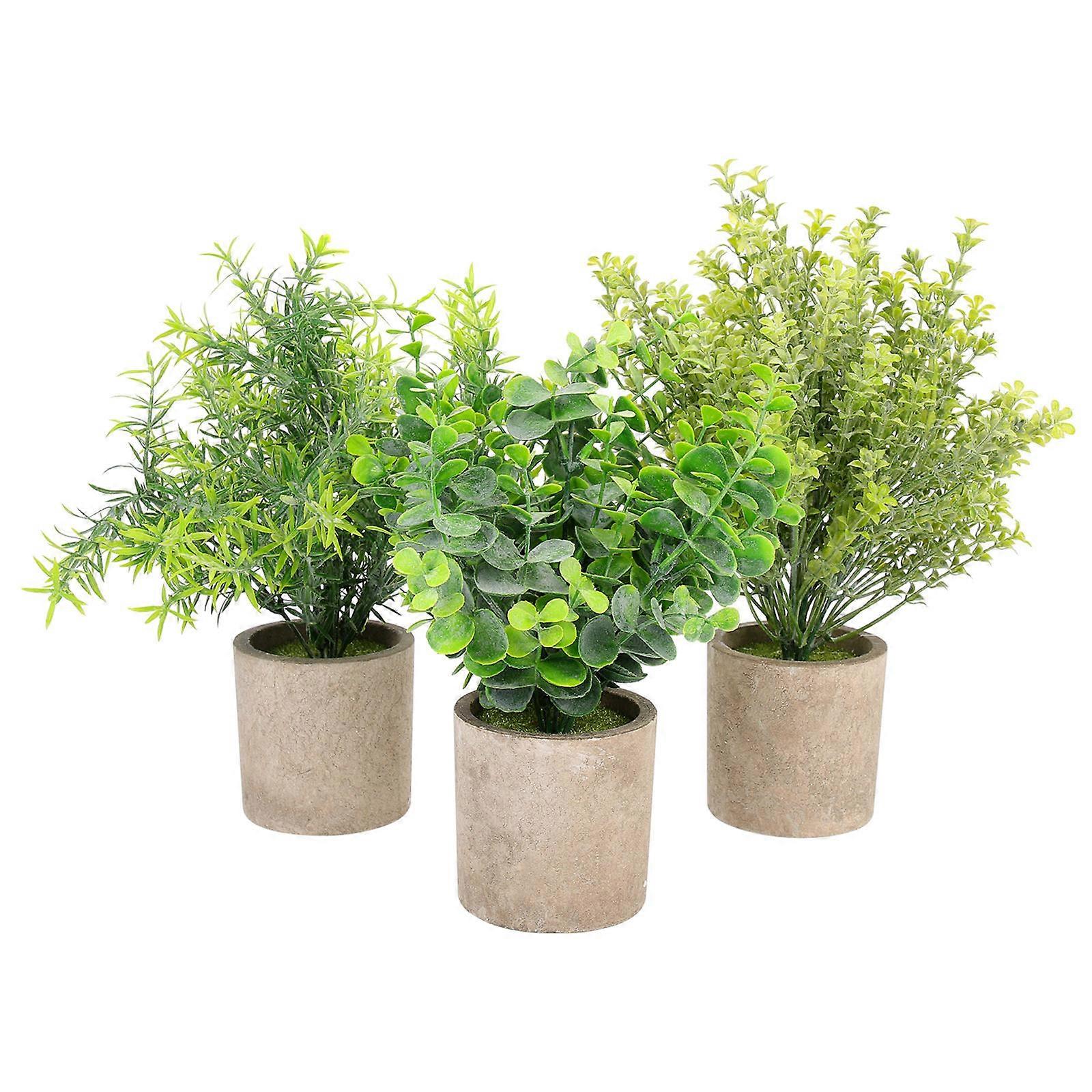 Decorative Bonsai Simulated Potted Plants for Decoration 3Pcs Set