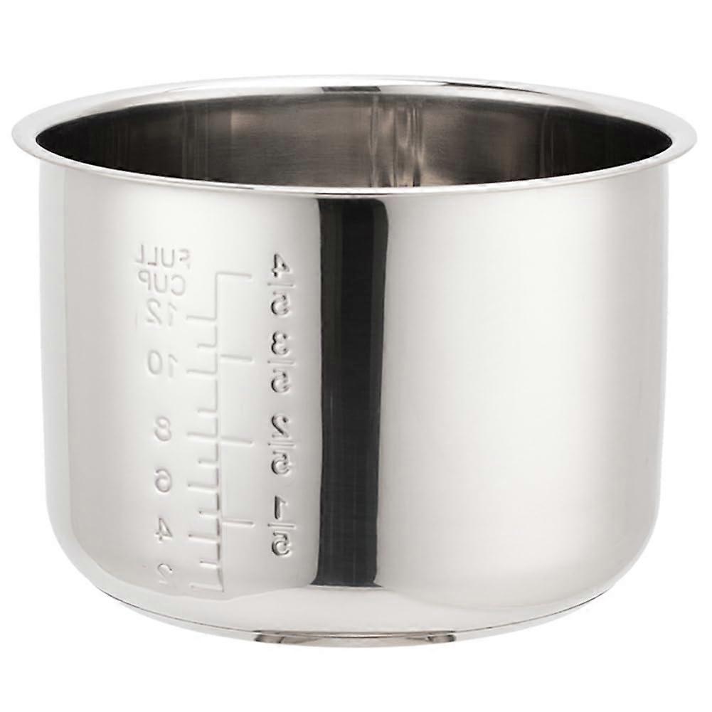 Rice Cooker Inner Pot Stainless Steel Replacement with Precise Measurement Scale Durable Design