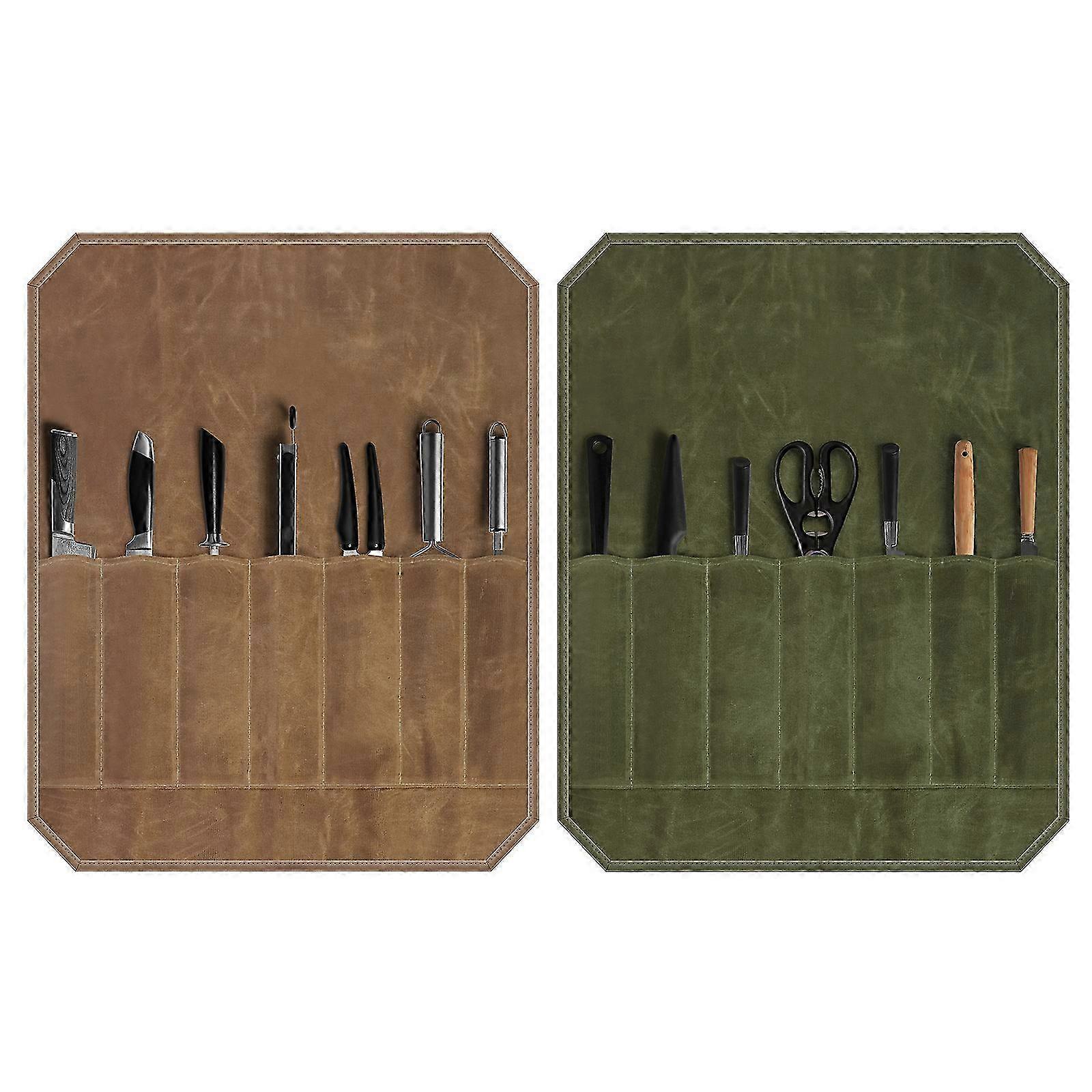 Chef Knife Bag Roll Waterproof Foldable Kitchen Culinary Storage Tool Protection Fg 2025