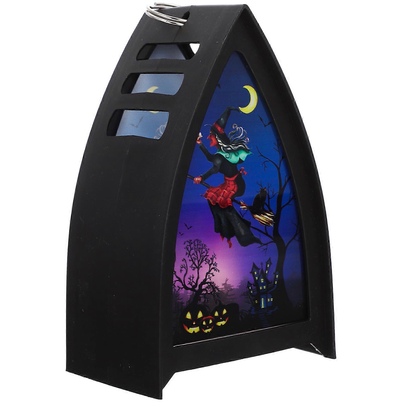 Decorative Lantern Halloween Decorations Black for Decor 3Pcs Pack