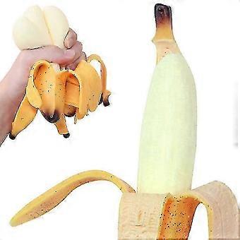 Weiches Quetschspielzeug in Form einer geschälten Banane, Stressabbau-Spielzeug zum Geburtstag für Kinder