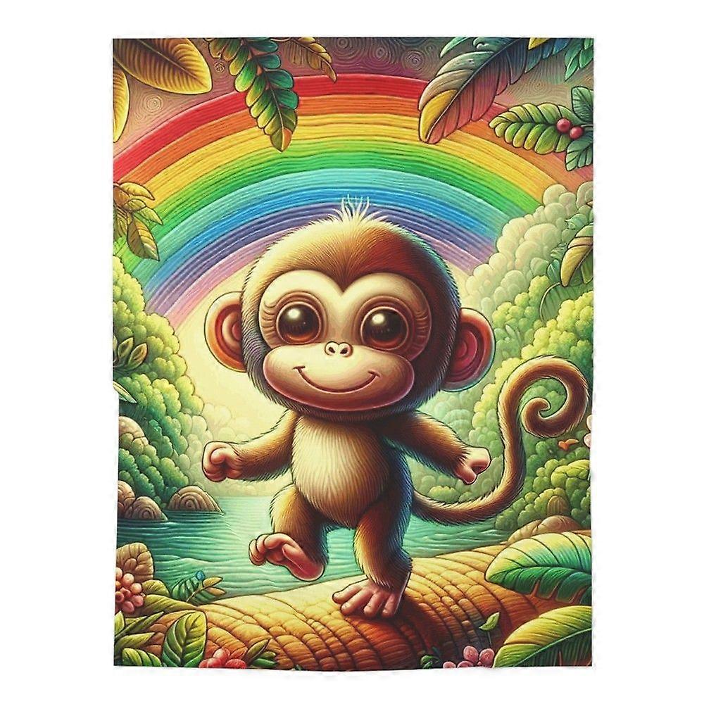 Cute Monkey with Rainbow Whimsical Design 3, GiftGH197