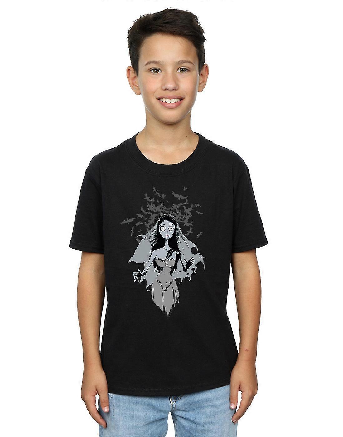 Corpse Bride Boys Crow Veil T-Shirt