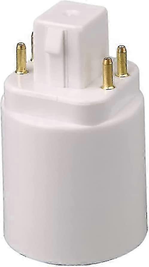 Led Light Lamp Adapter Bulb Holder Socket Converter 4 Pin(white(1pcs)