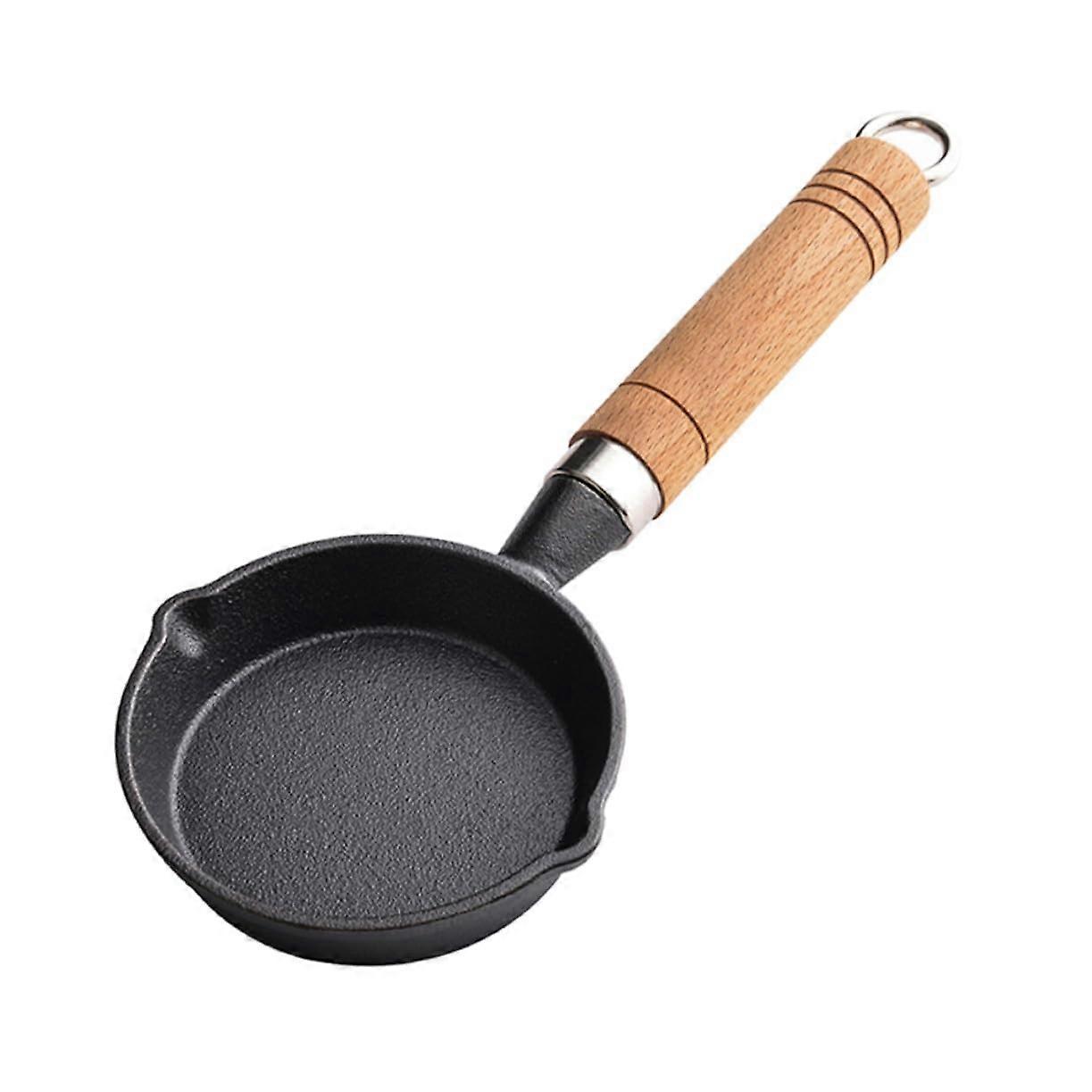 Mini Cast Iron Frying Pan with NonStick Surface for Eggs Pancakes Steaks Breakfast Cooking