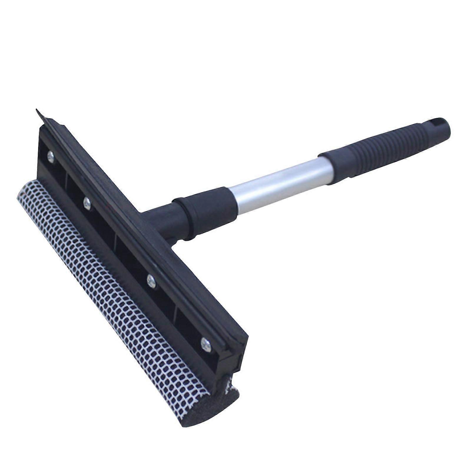 Extendable Window Squeegee with Sponge and Multicolor Windshield Cleaning Brush for Glass