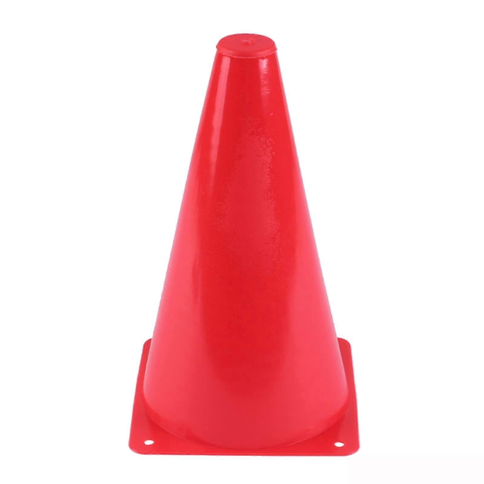 Agility Training Cones 10 Pack with Holes Durable Stackable Plastic for Outdoor Sports